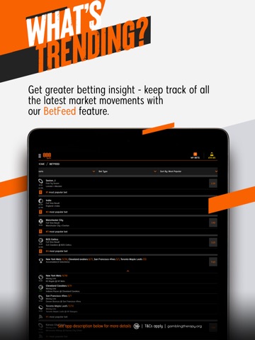 888 Sport: Live Sports Betting iPad screenshot 3