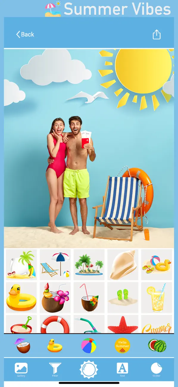 Screenshot #1 pour Summer Vibes : Beachy Pics Cam
