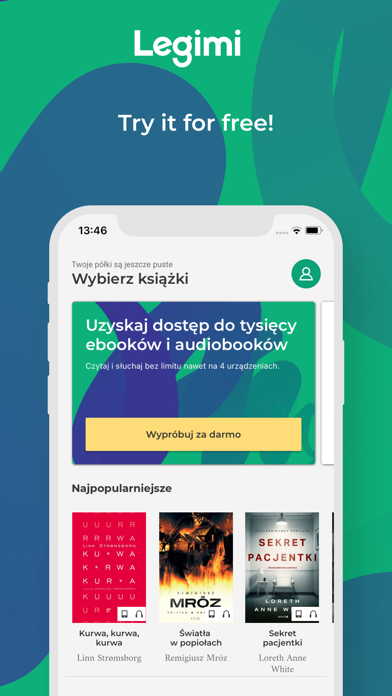 Legimi - ebooks and audiobooks Screenshot