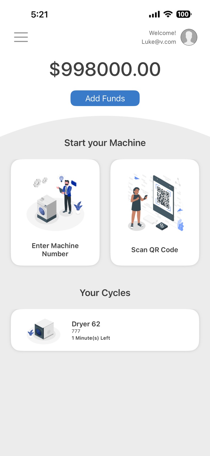 BDS Laundry Start iphone screenshot 3