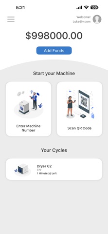 BDS Laundry Start screenshot