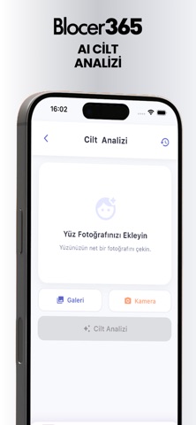 Blocer365 AI Cilt Analizi screenshot