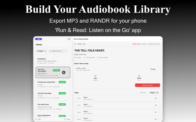 Run And Read Studio iPhone screenshot