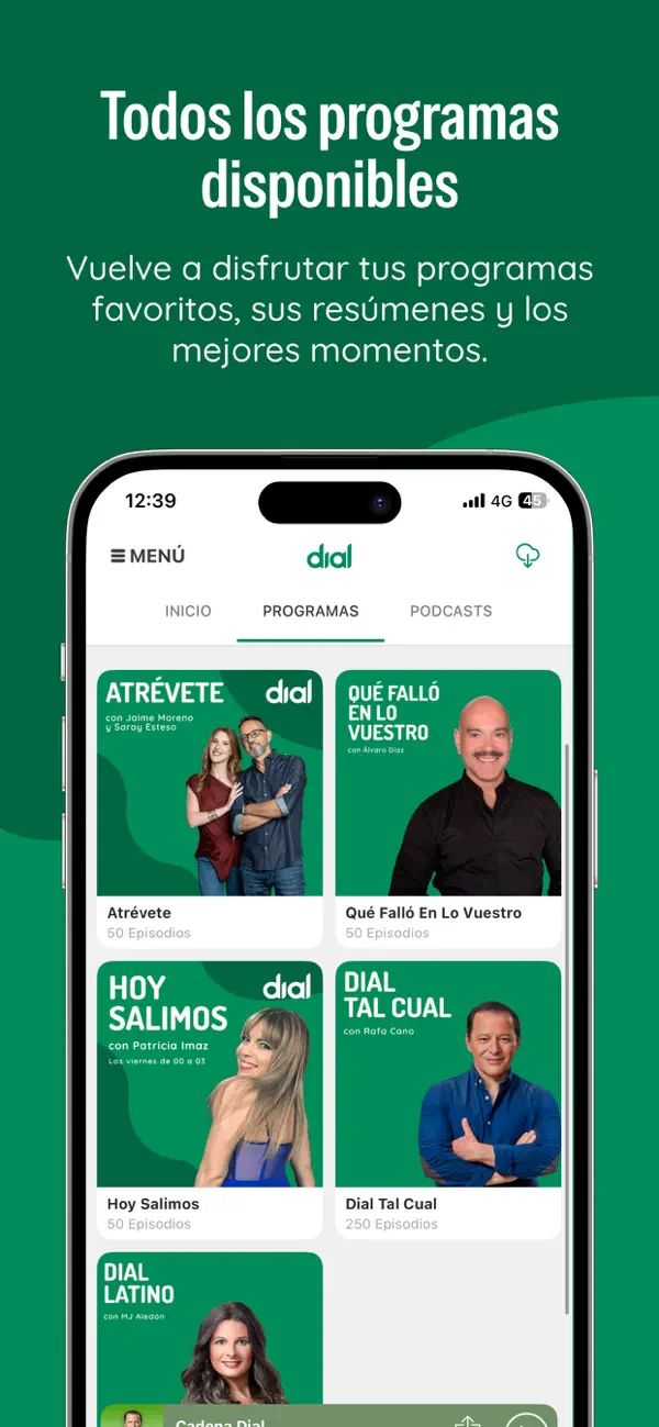 Screenshot #1 pour Cadena Dial Radio