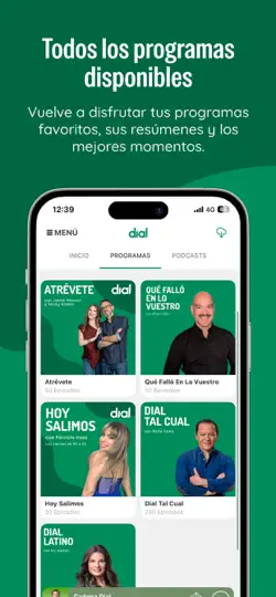 Captura de pantalla de Cadena Dial Radio en iPhone 1