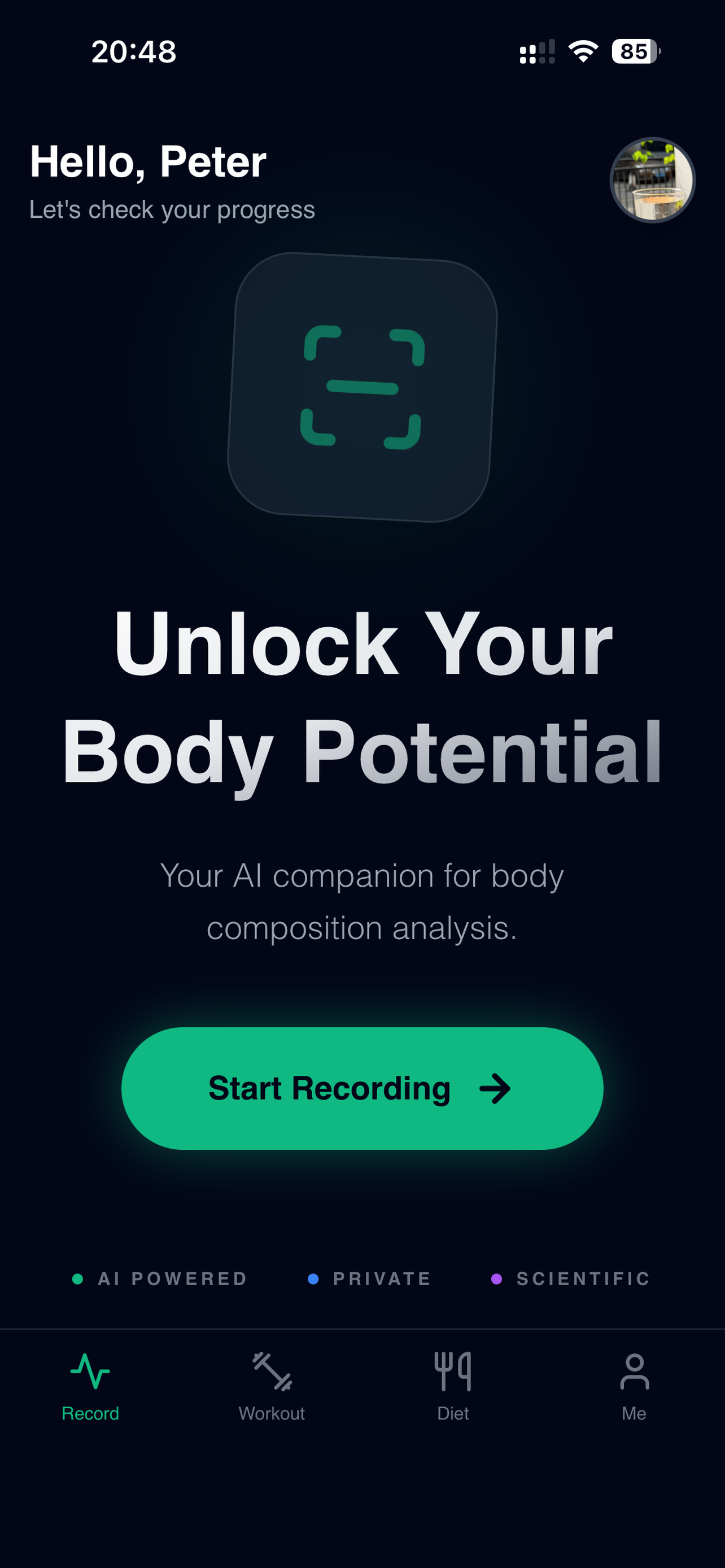 FitnessScan AI