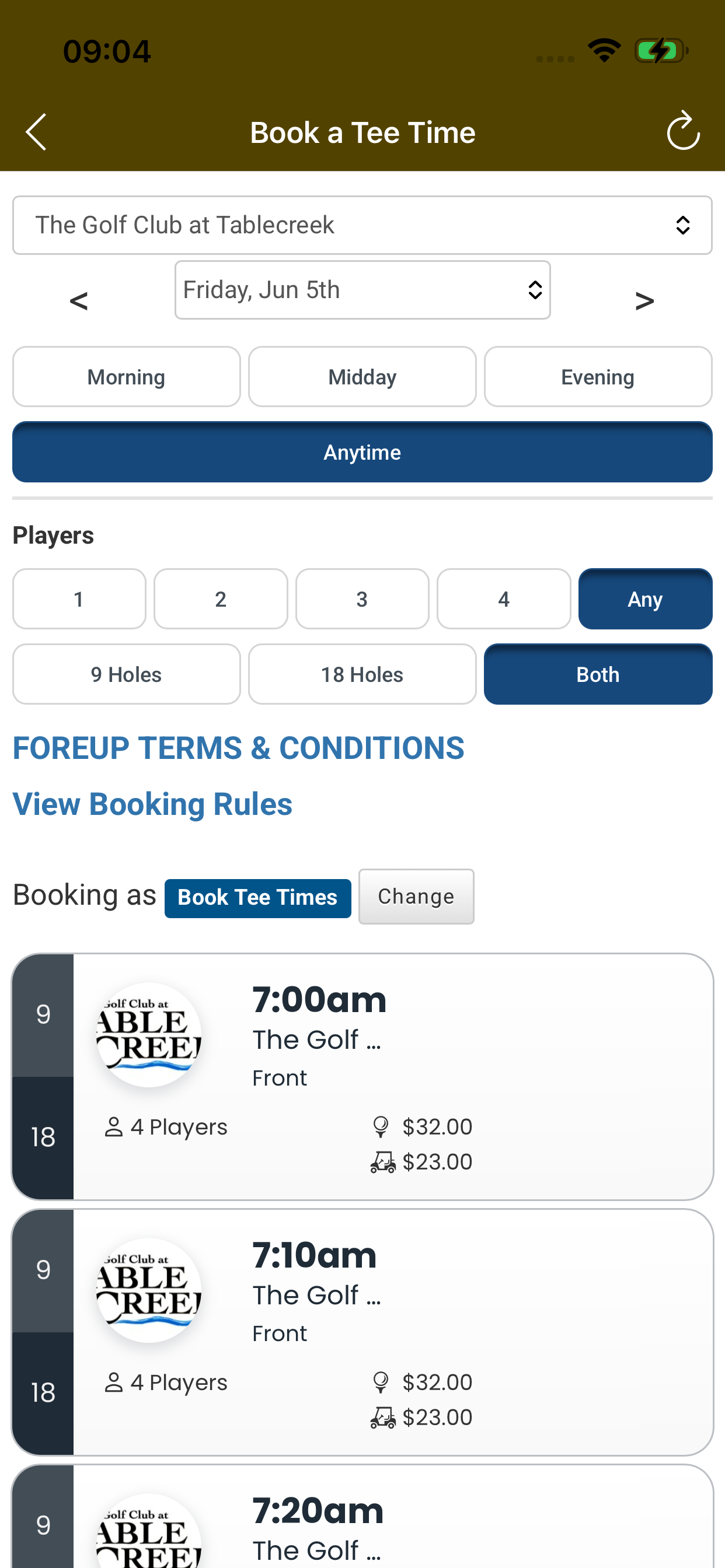 The Golf Club at Table Creek screenshot 3