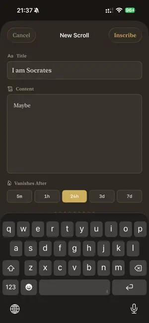 Plato – Disappearing Notes screenshot 2