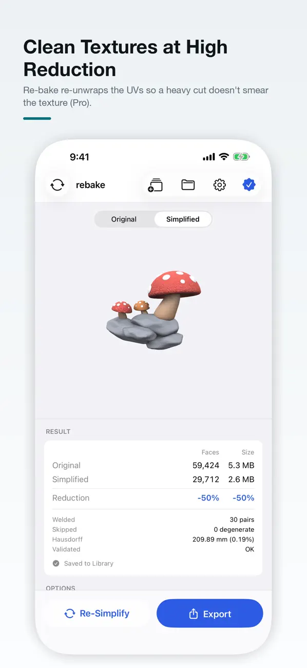 Screenshot #3 pour 3D Simplify
