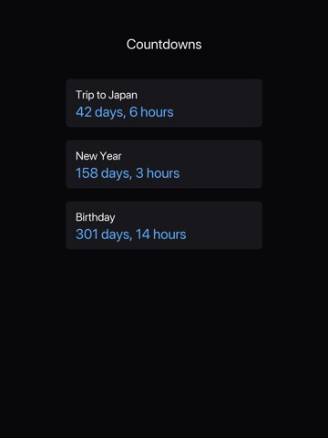 Minimal Clock iPad screenshot