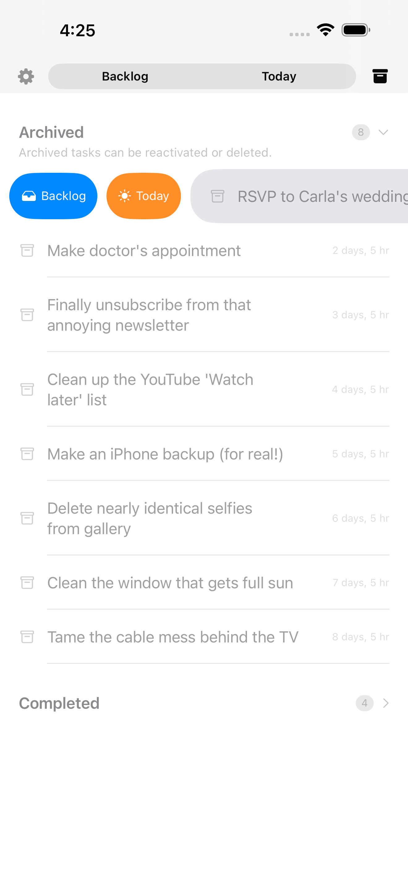 Dawny – To Do & Reset screenshot 3