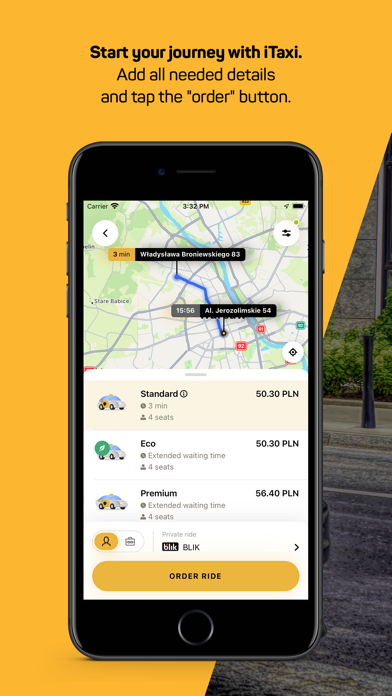 iTaxi - The Taxi App Screenshot