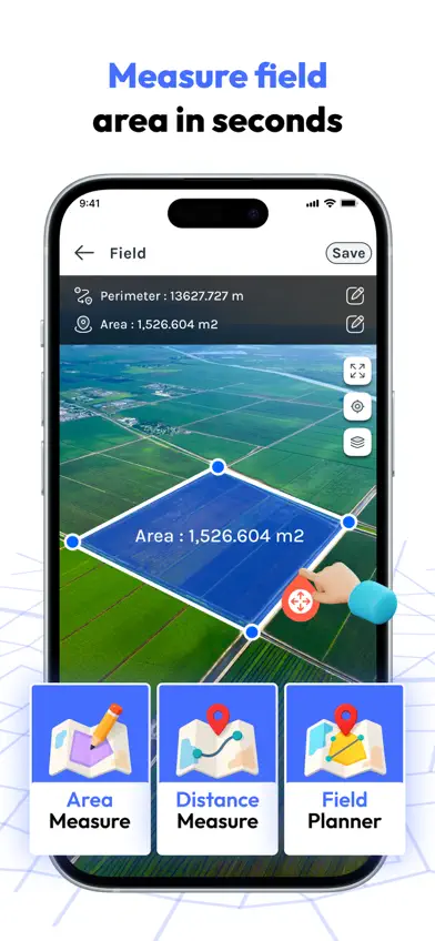 FieldCalc - GPS Area Measure screenshot 2