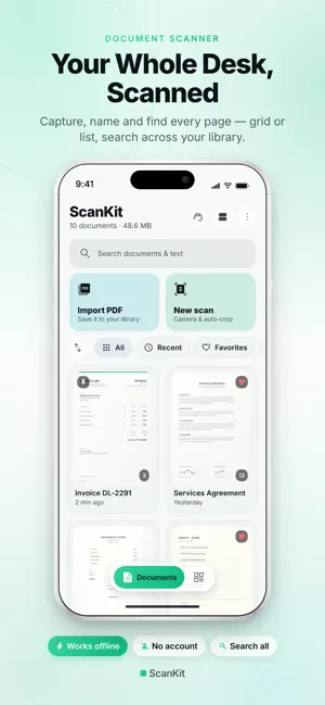 ScanKit: Document & QR Scanner screenshot 1
