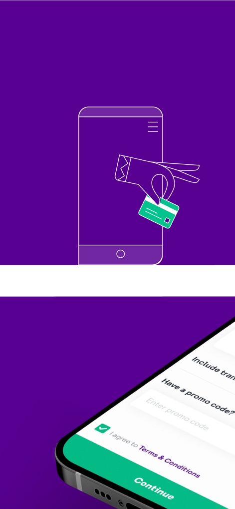 stc pay - Dieser Screenshot zeigt einen Teil des Zahlungsprozesses mit einem gut sichtbaren Eingabefeld für Promocodes, ergänzt durch die erforderliche Bestätigung der Allgemeinen Geschäftsbedingungen vor dem Fortfahren.
