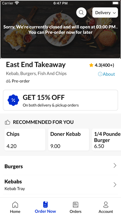 East End Takeaway Screenshot