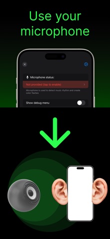 PartyColors - music-rhytm zaps iPhone screenshot
