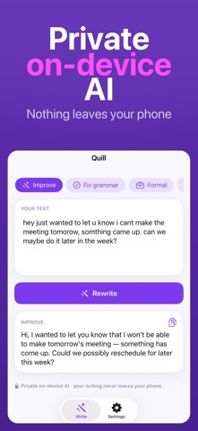 Quill: AI Writing Assistant screenshot