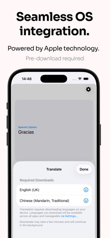 Translate Offline: LingTalking iPhone screenshot