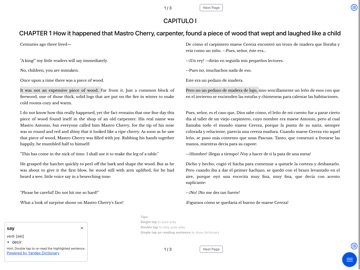 Duoreader - Bilingual Reading iPad screenshot