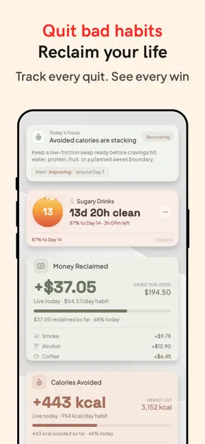 Bommi: Stay Sober, Quit Habits screenshot 1