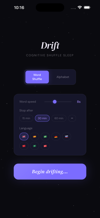 Cognitive Shuffle: Sleep Fast Screenshot 1 of 3