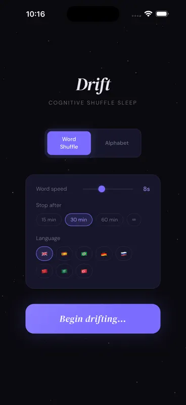Cognitive Shuffle: Sleep Fast screenshot 1 of 3
