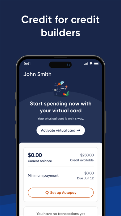 Zable Credit Card Screenshot