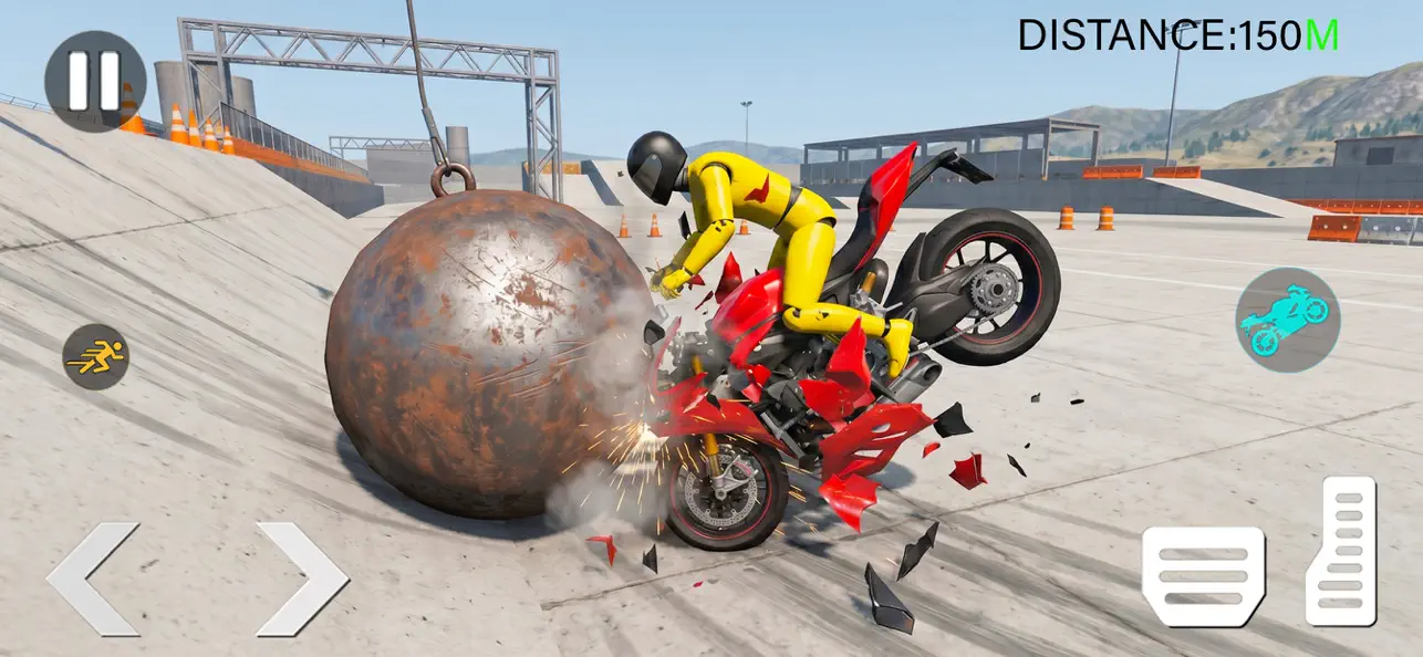 Screenshot #1 pour Bike Crash: Ragdoll Sim