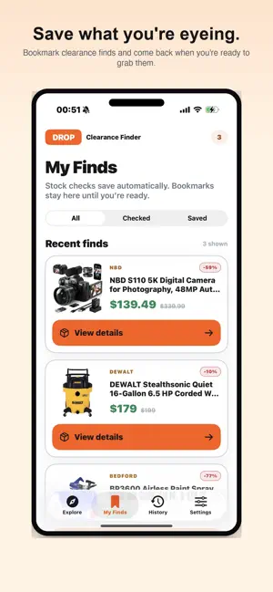 Drop: Clearance Finder screenshot 2