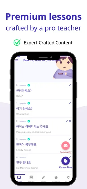 Podo: Learn Korean & Hangul screenshot 2