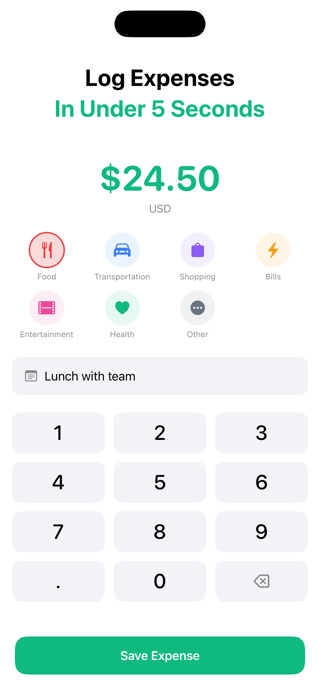 Offbook - Budget Tracker Screenshot 2 of 8