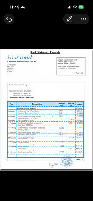 Convert PDF Bank Statements Screenshot 2 of 3