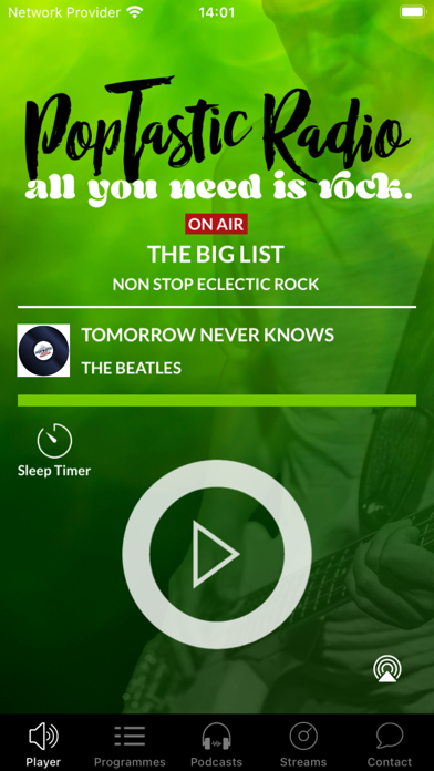 Poptastic Radio Screenshot