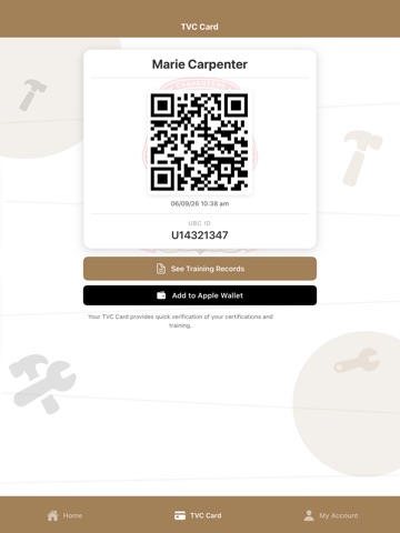 UBC Member Portal App iPad screenshot