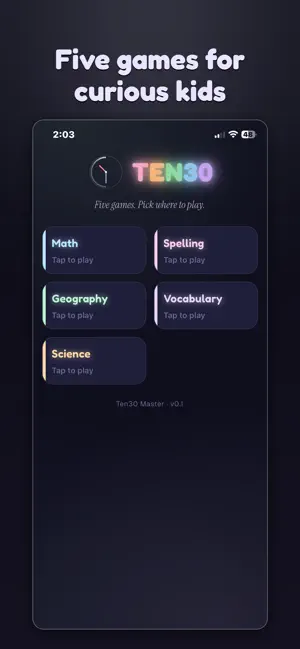 Ten30: Learning Quizzes screenshot 4