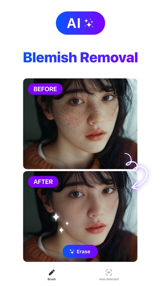 #5. EasyEraser — AI Remove Objects (iOS) Podle: LIKERY PTE. LTD.