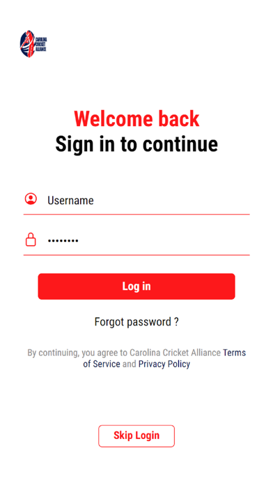 Carolina Cricket Alliance Screenshot