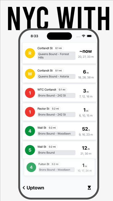New York Subway Times iPhone screenshot 2 - Navigation app