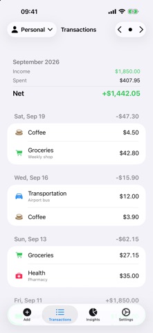 Sundry: Money Manager Screenshot 2 of 4