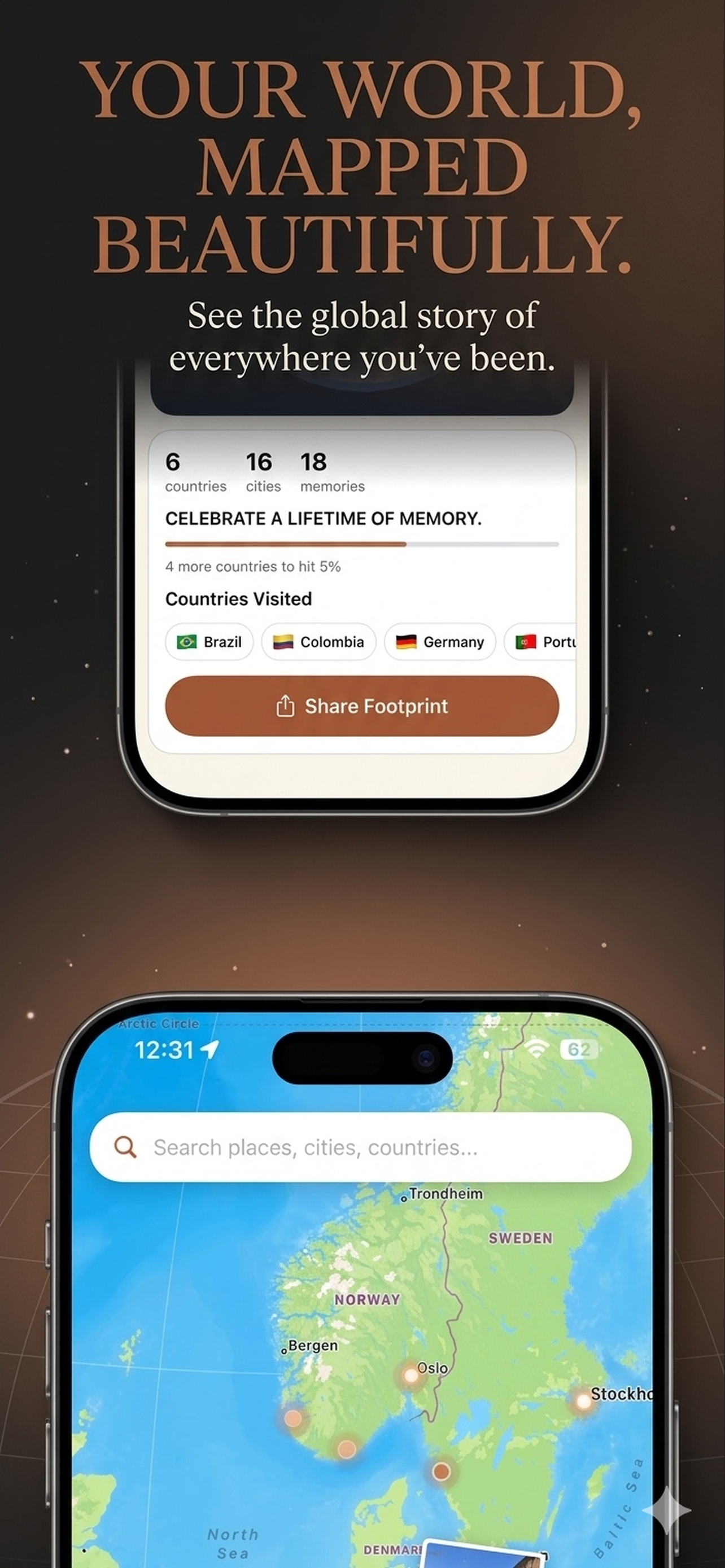 Rova: Travel Journal & Map screenshot 5