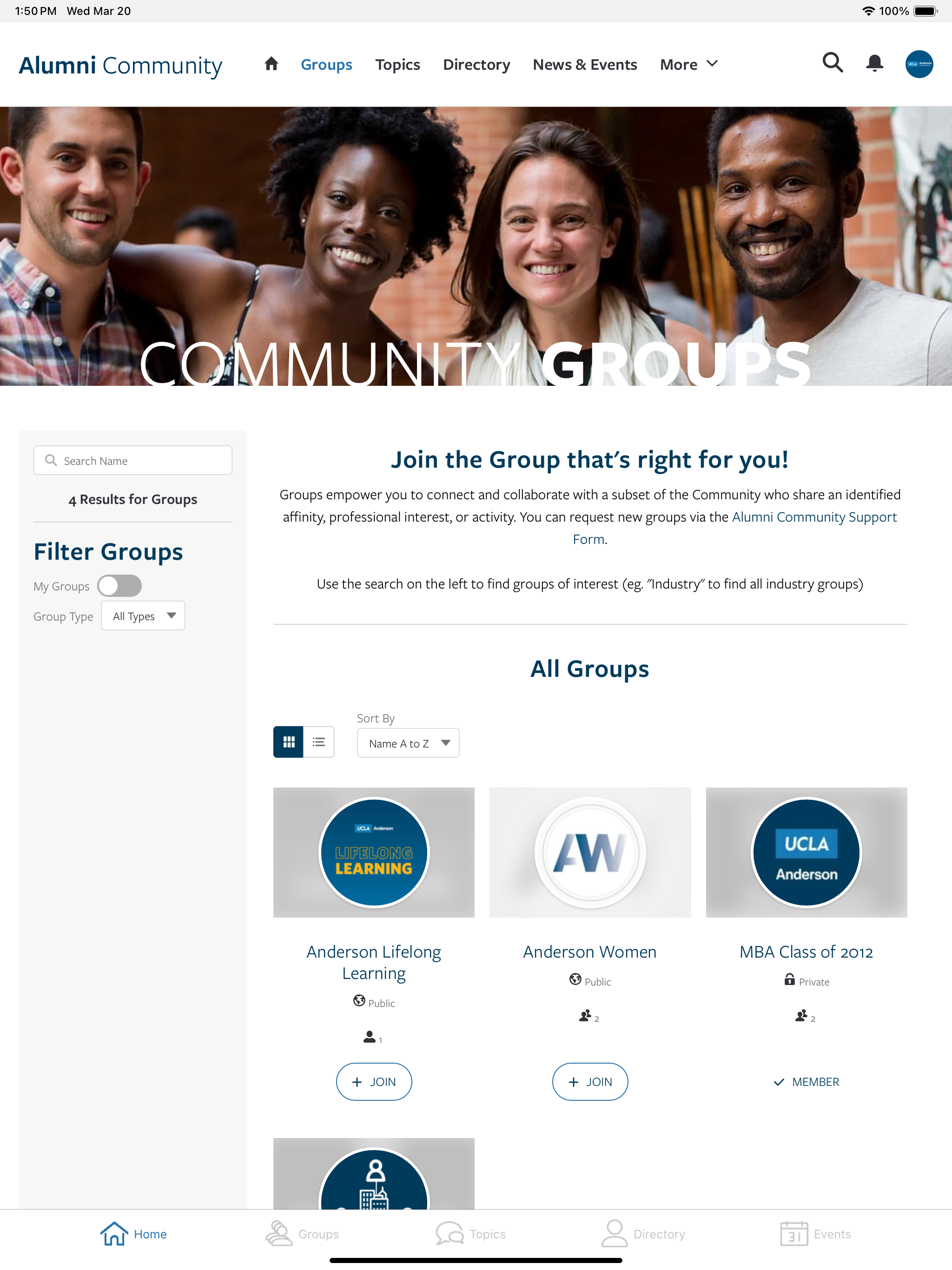 UCLA Anderson Alumni Community screenshot 7
