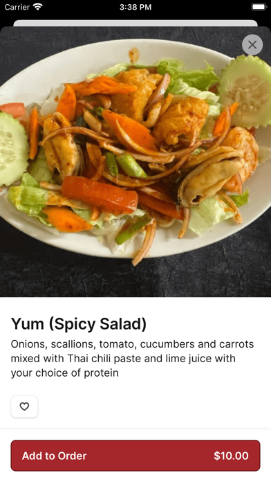 Siam Orchid To Go iPhone screenshot 4 - Food & Drink app