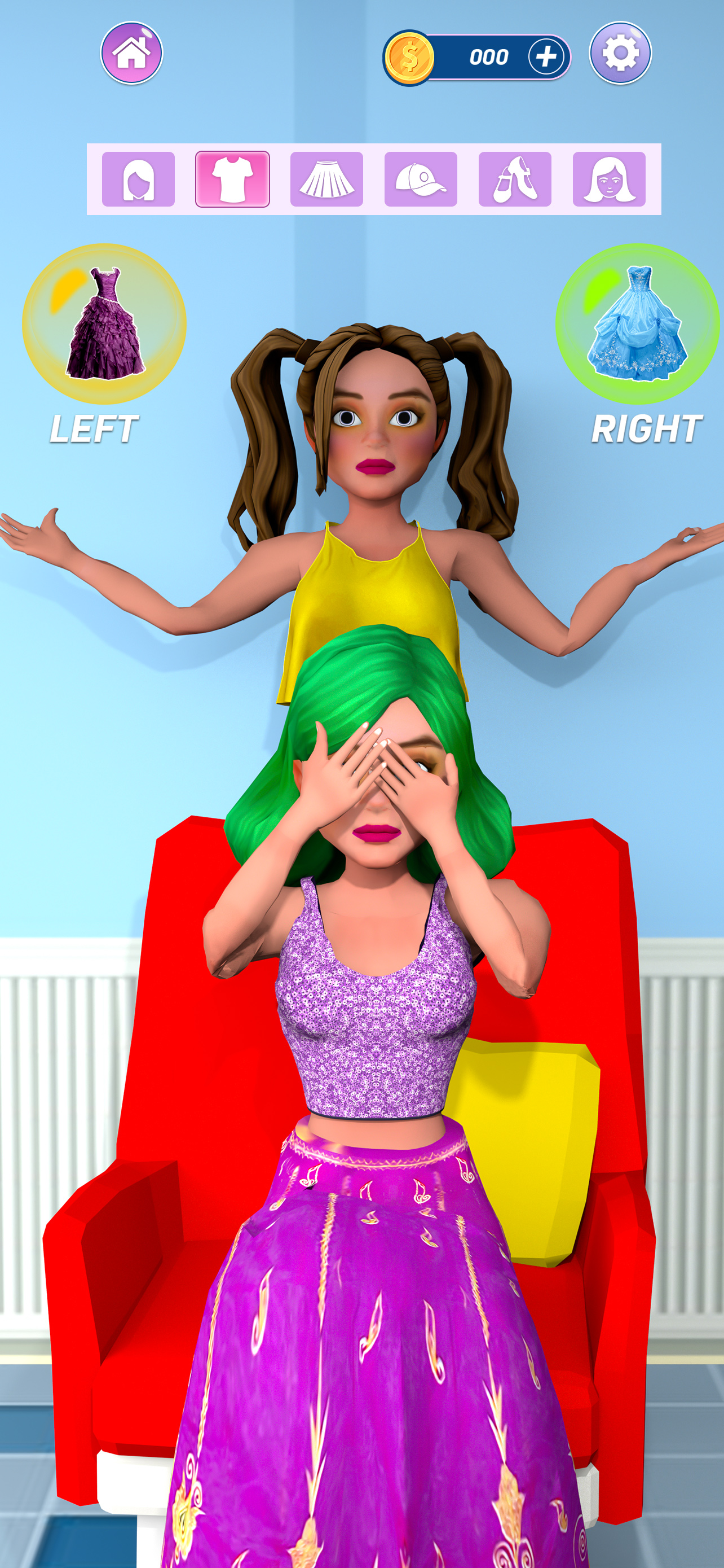Anime Dress Up Fashion Game 3D