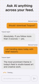 Toopost: Any Source. One Feed screenshot