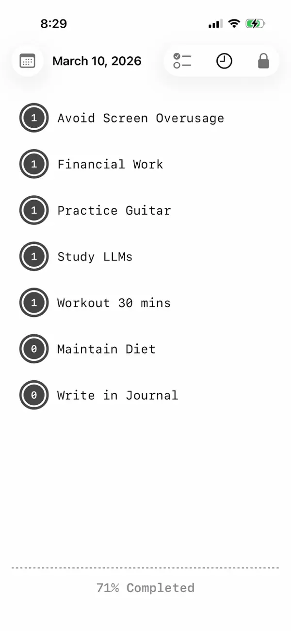#6. Dayforge - Habit Tracker (iOS) By: Fishington Studios