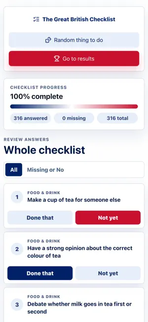 The Great British Checklist screenshot 3