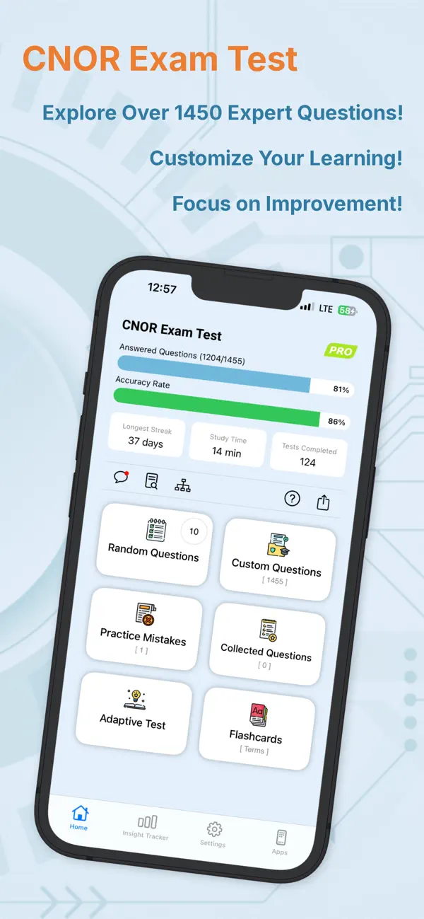 Screenshot #1 pour CNOR Exam Test