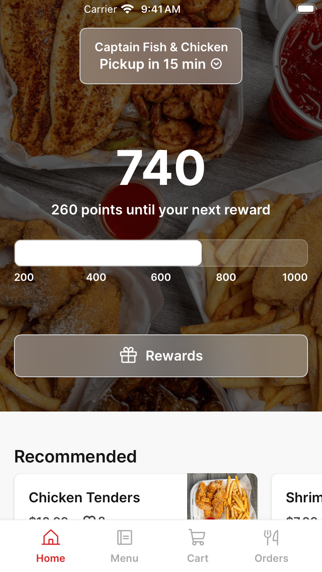 Captain Fish & Chicken iPhone screenshot 1 - Food & Drink app