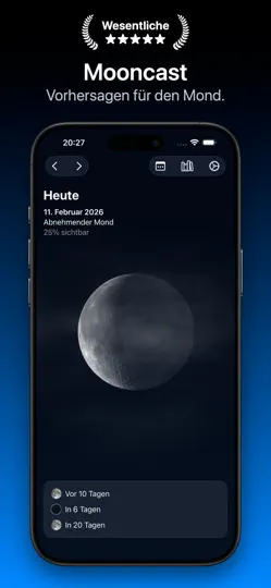 Screenshot von Mooncast auf dem iPhone 1
